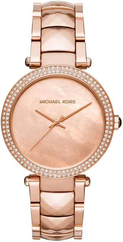Michael Kors Women's Parker Crystallized Rose Gold Watch MK6426