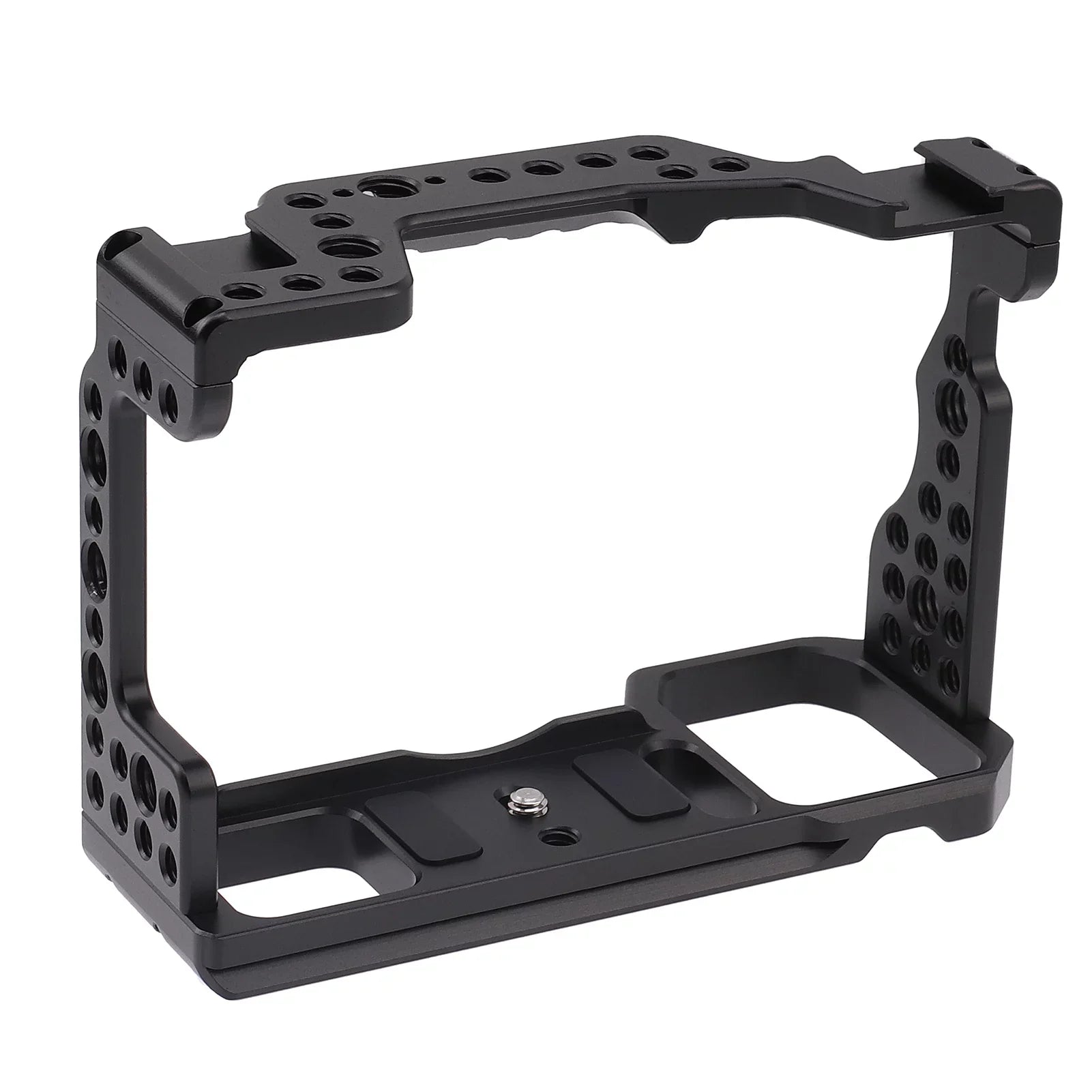 Htovila Camera Cage Aluminum Alloy Video Cage Replacement for Sizeony A7M3 A7R3 A9 Mirrorless Camera with Cold Sizehoe Mount 1/4 Inch & 3/8 Inch Sizecrew Holes