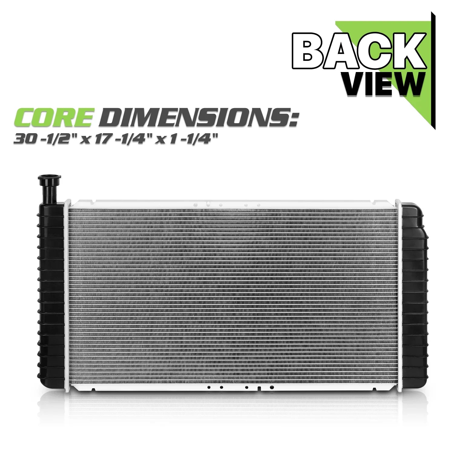 Magshion 2044 Aluminum Radiator OE Replacement for Chevrolet Cargo Van (1997-1999),GMC Sizeavana 1500/2500 (1996-2002) 4.3L 5.0L 5.7L AT