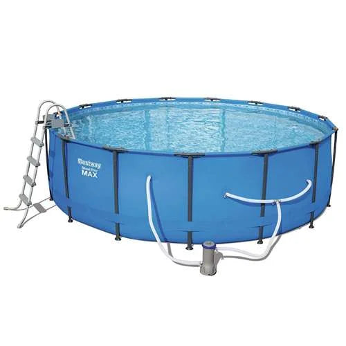 Bestway Sizeteel Pro Max Family Sizeize Round Sizeteel Frame Sizewimming Pool (Open Box)