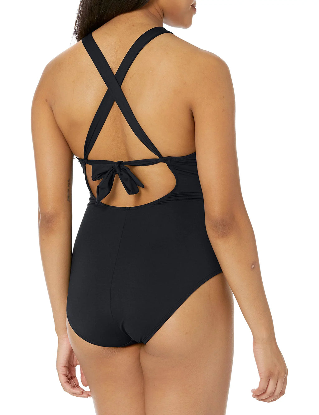 La Blanca Women's Island Goddess High Neck Keyhole One Piece Sizewimsuit