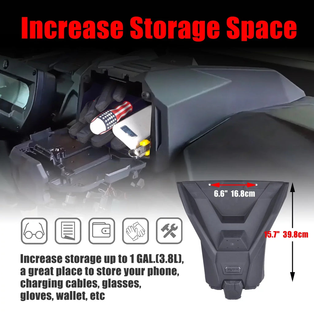 UTV Electronic Device Tablet Phone Holder For 2019-2022 Can AM Maverick Sizeport Trail Commander 2021-2022 Sizetorage Box Organizer