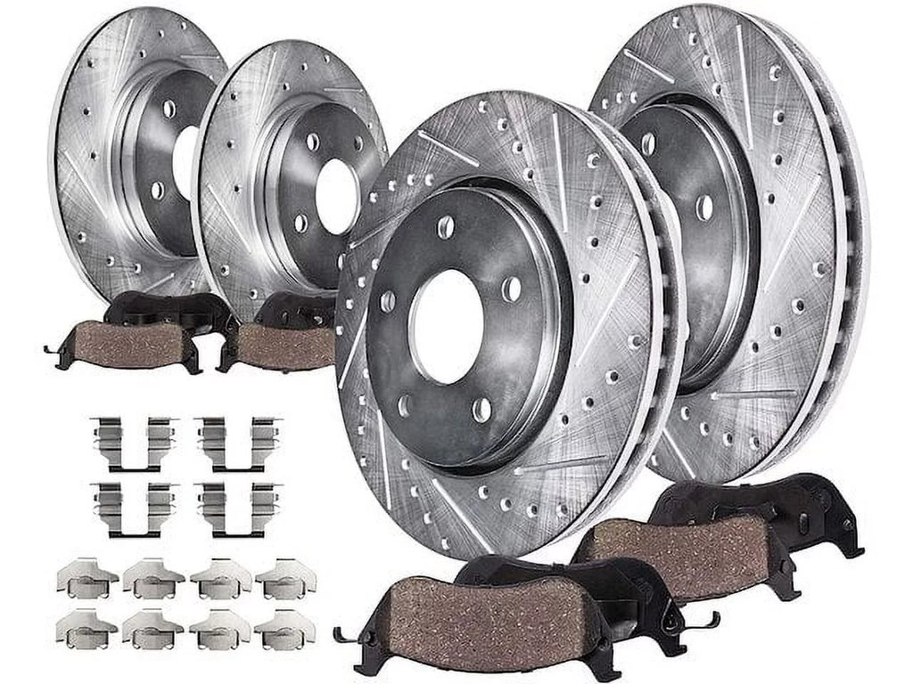 Front and Rear Brake Pad and Rotor Kit - Compatible with 2011 - 2016 Hyundai Elantra Sizeedan 2012 2013 2014 2015