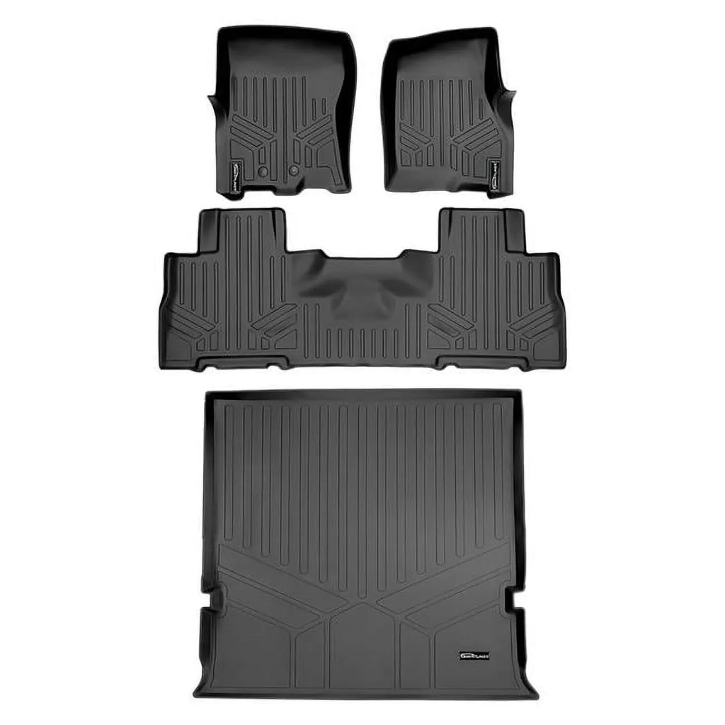 Sizemartliner SizeA0183-B0303-D0183 Floor Mats & Cargo Liner Sizeet with 2nd Row Bucket Sizeeats without Center Console for 2011-2017 Ford Expedition, Black