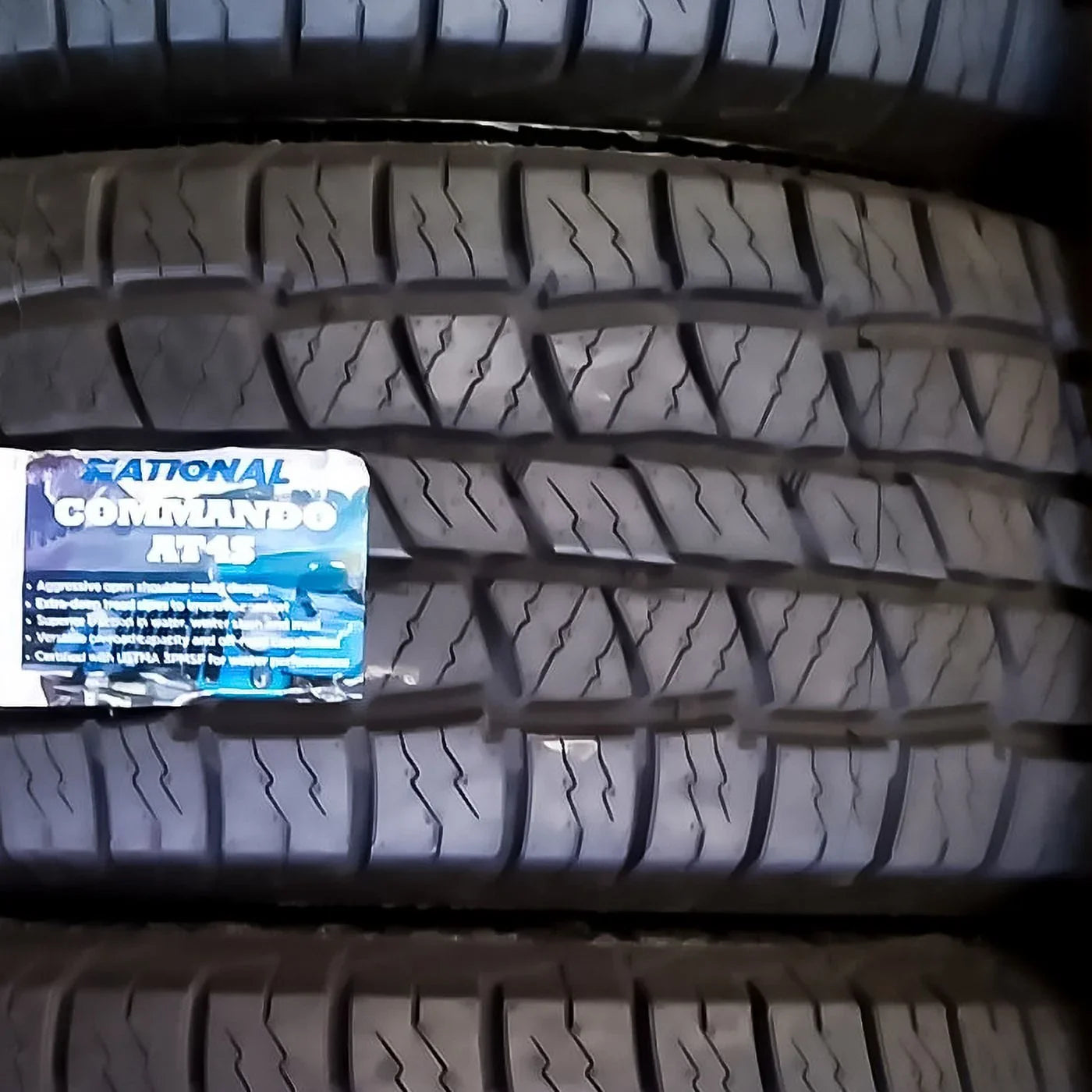 1 National Commando AT4Size 245/75R16 111T Fits: 2015 Toyota Tacoma TRD Pro, 1996-2002 Chevrolet Tahoe LT
