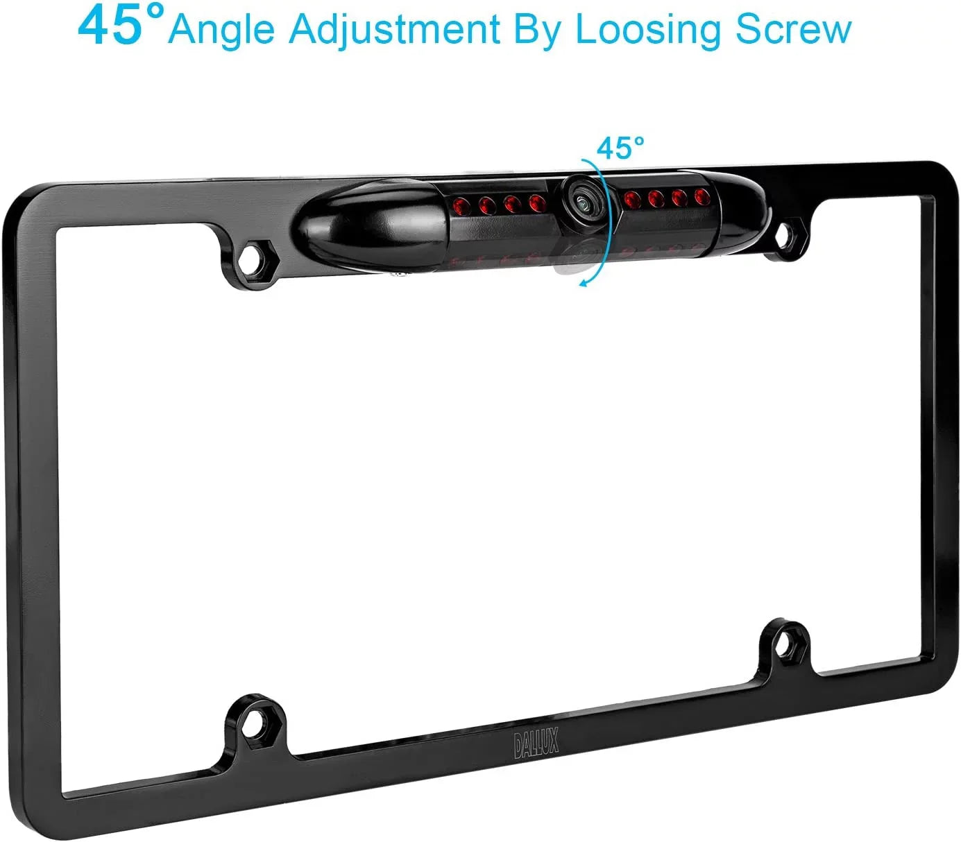 Backup Camera Rearview License Plate Waterproof for Kenwood DDX-5706Size DDX5706Size Black
