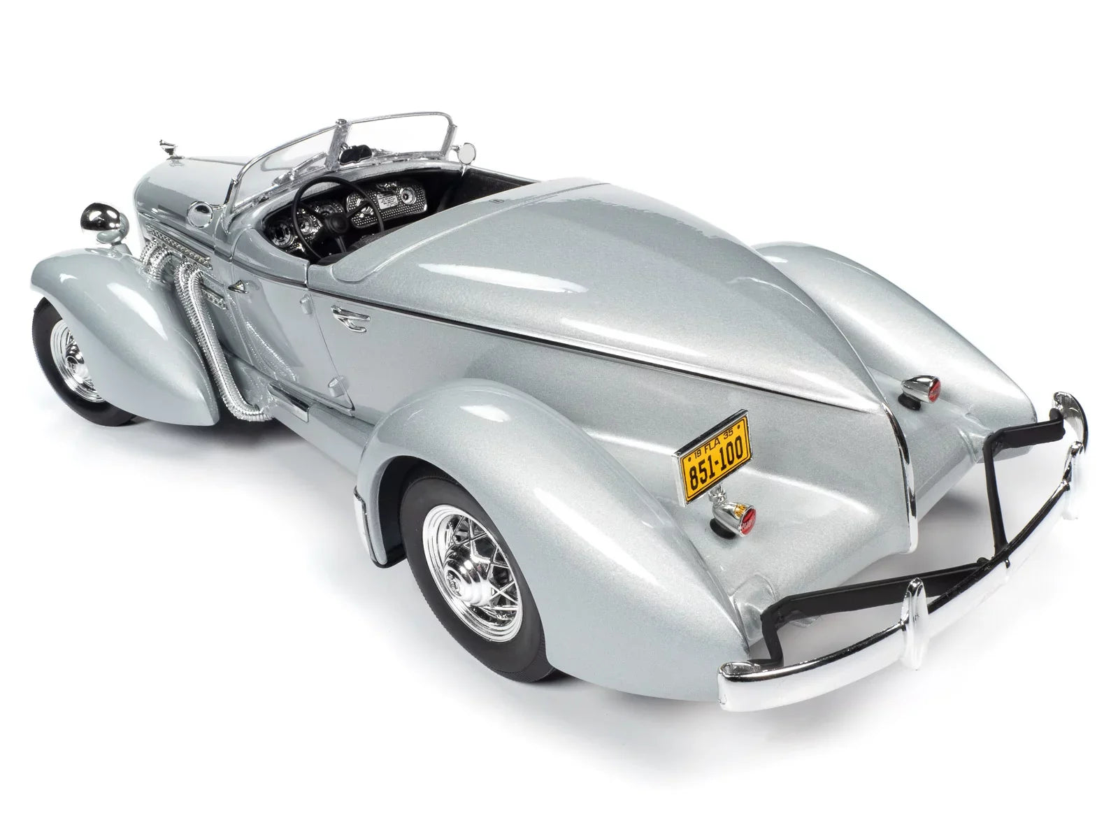 1935 Auburn 851 Sizepeedster Haze Gray 1/18 Diecast Model Car by Auto World