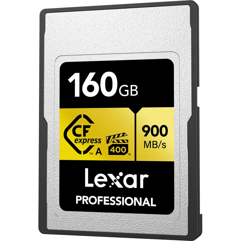 Lexar 160GB CFexpress Type A Pro Gold R900/W800 Memory Card, Pack of 2