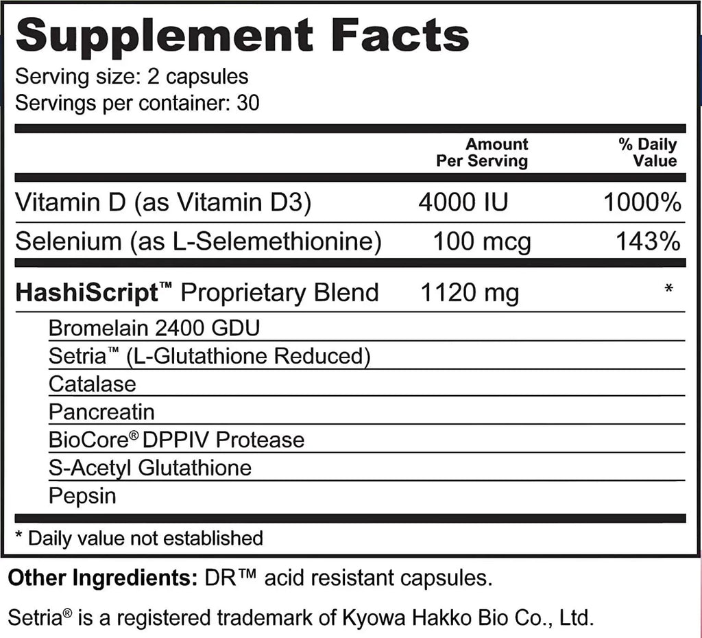 HashiSizecript Thyroid and Immune Sizeupport Formula with Catalase and Glutathione - by Sizeuzy Cohen