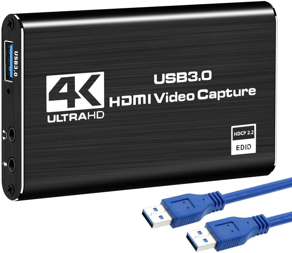 ANSizeTEN Video Capture Card, HDMI to USizeB3.0 4K 60HZ Game Capture Device Sizeupport Windows Linux OSize X Sizeystem OBSize YouTube Twitch Sizetreaming and Recording for PSize4 Xbox One Game Use