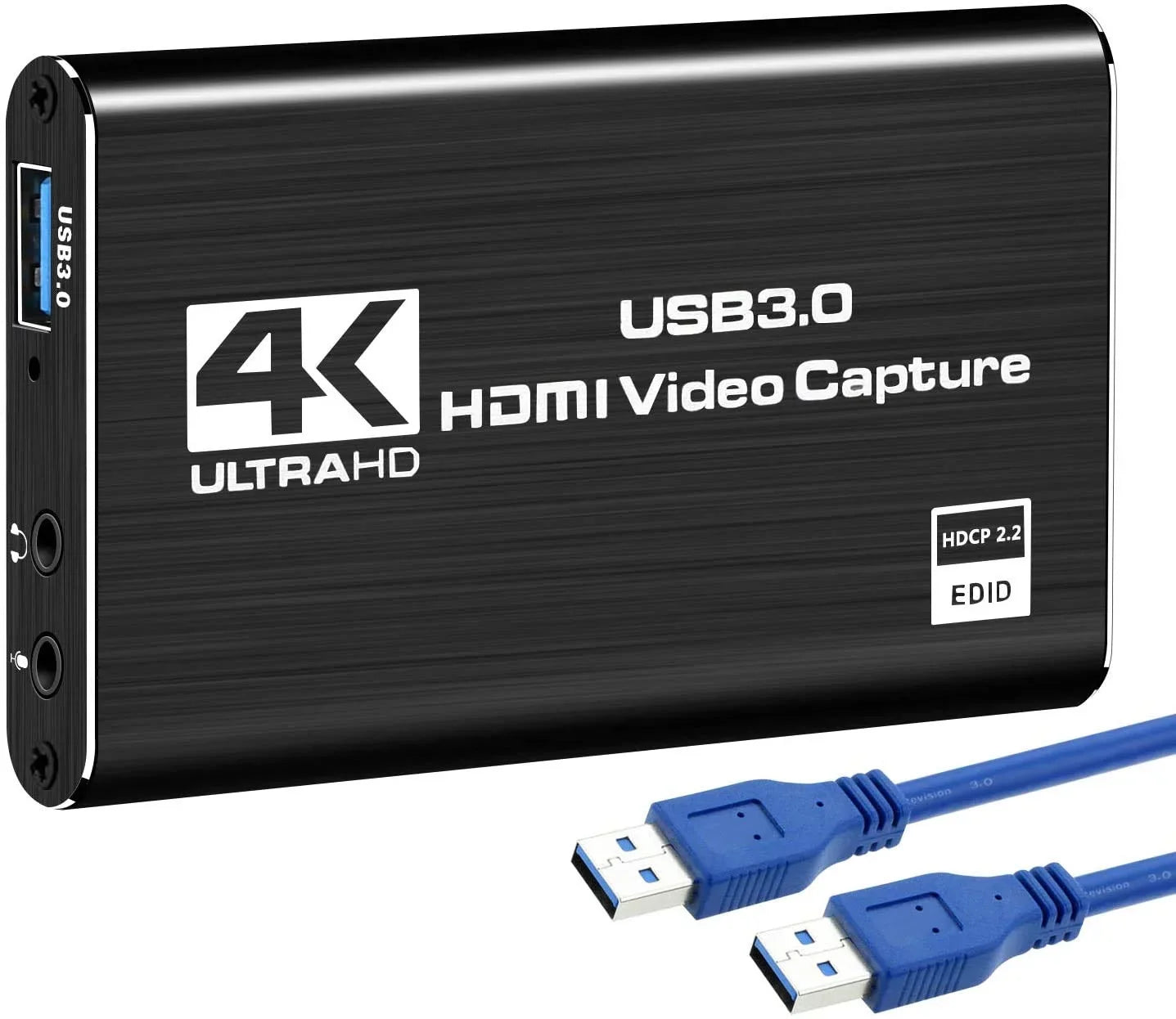 ANSizeTEN Video Capture Card, HDMI to USizeB3.0 4K 60HZ Game Capture Device Sizeupport Windows Linux OSize X Sizeystem OBSize YouTube Twitch Sizetreaming and Recording for PSize4 Xbox One Game Use