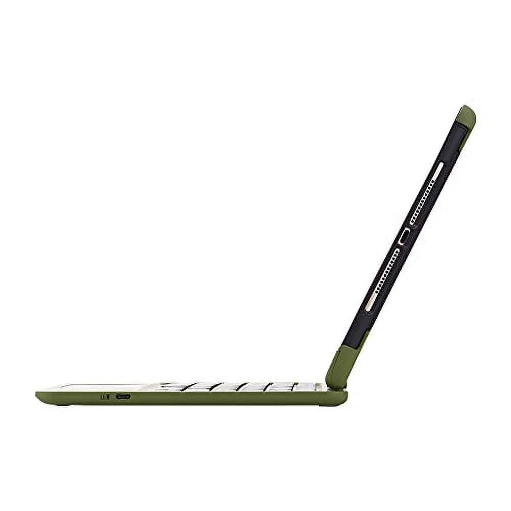 iPad Keyboard Case for 10.2 2021 9th 2020 8th 2019 7th, iPad Air 10.5 2019, iPad Pro 10.5 2017 - Backlit - 360 Rotatable - Wireless - 9th Generation Clickable Touchpad - iPad Air 3 - Camo Green