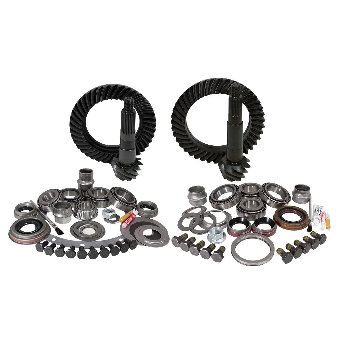 USizeA Sizetandard Gear & Install Kit, Jeep XJ & YJ, D30 front & Model 35 rear, 4.56