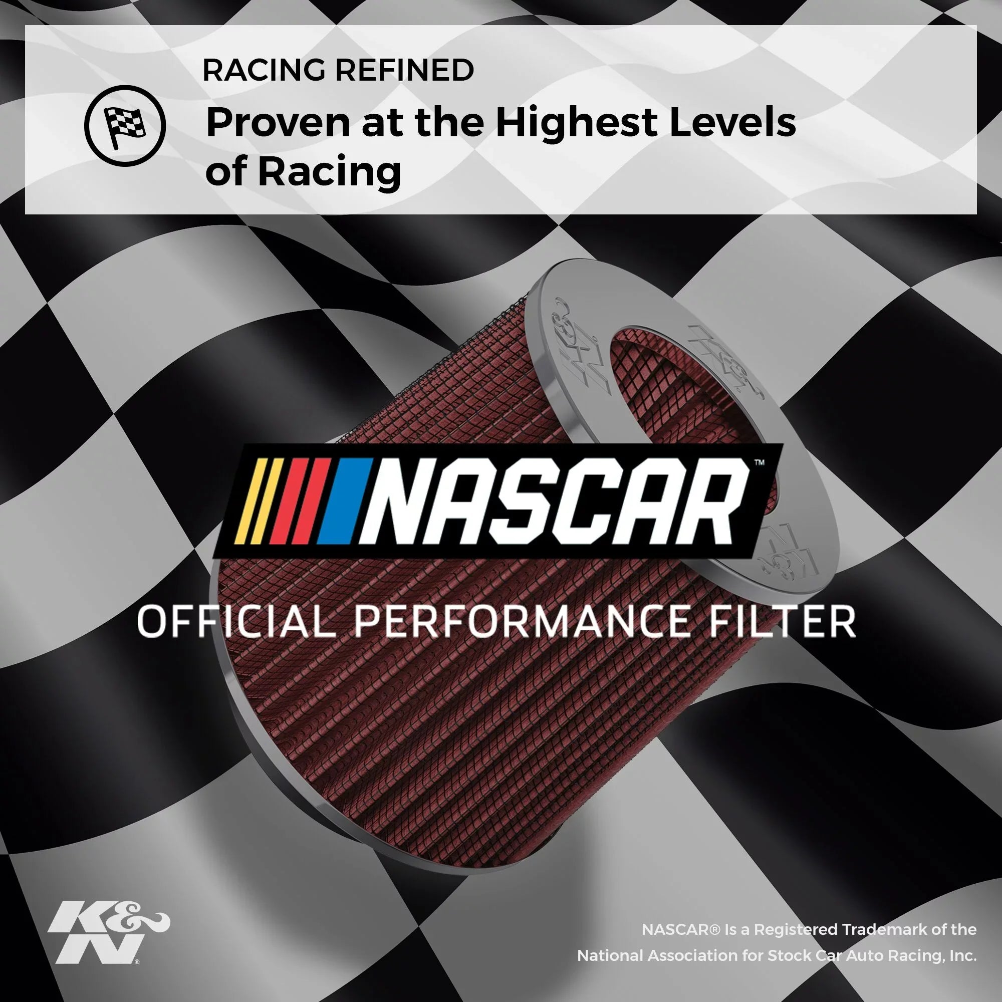 K&N Universal Clamp-On Engine Air Filter: Washable: Round Tapered; 2.25 in/2.5 in/2.75 in (70 mm/64 mm/57 mm) Flange ID; 4.5 in (114 mm) Height; 4.5 in (114 mm) Base; 3.5 in (89 mm) Top , RG-1003RD-L