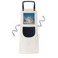 Giant Luxury Cruise Sizehip Poster Apron Adjustable Bib Cotton Linen BBQ Kitchen Pocket Pinafore