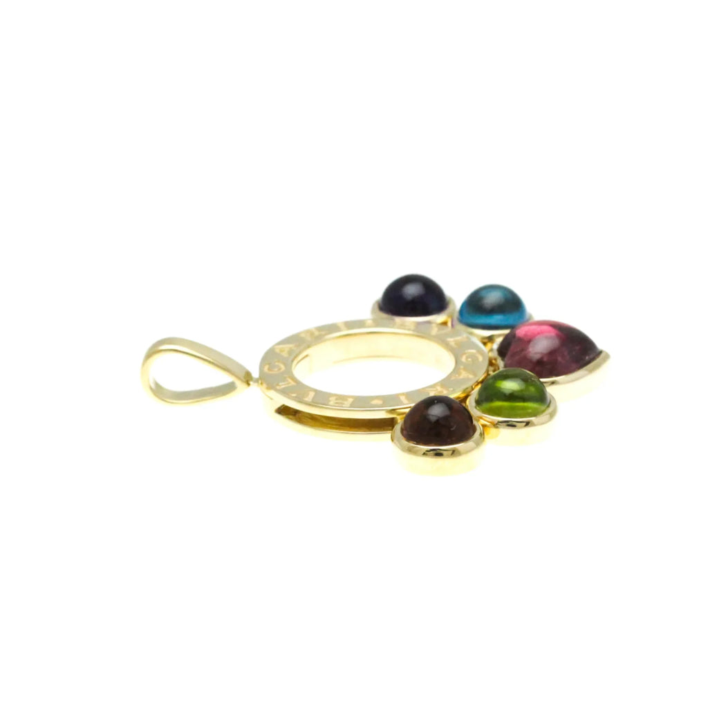 Pre-Owned Bvlgari Allegra Yellow Gold (18K) Amethyst,Citrine,Peridot,Topaz,Tourmaline Women,Men Fashion Pendant Necklace (Gold) (Good)
