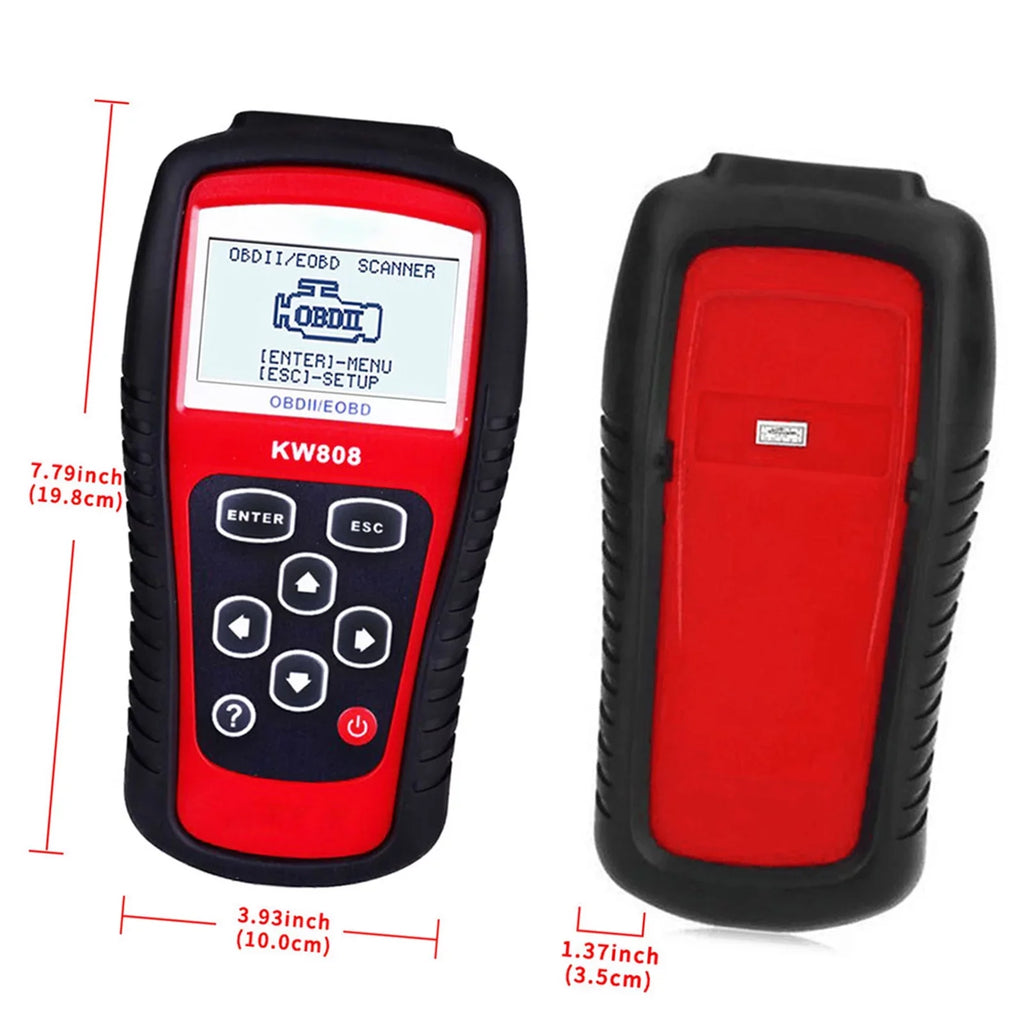 Mixfeer OBDII / EOBD Cars Code Reader and Auto Sizecanner Detection Decoder KW808