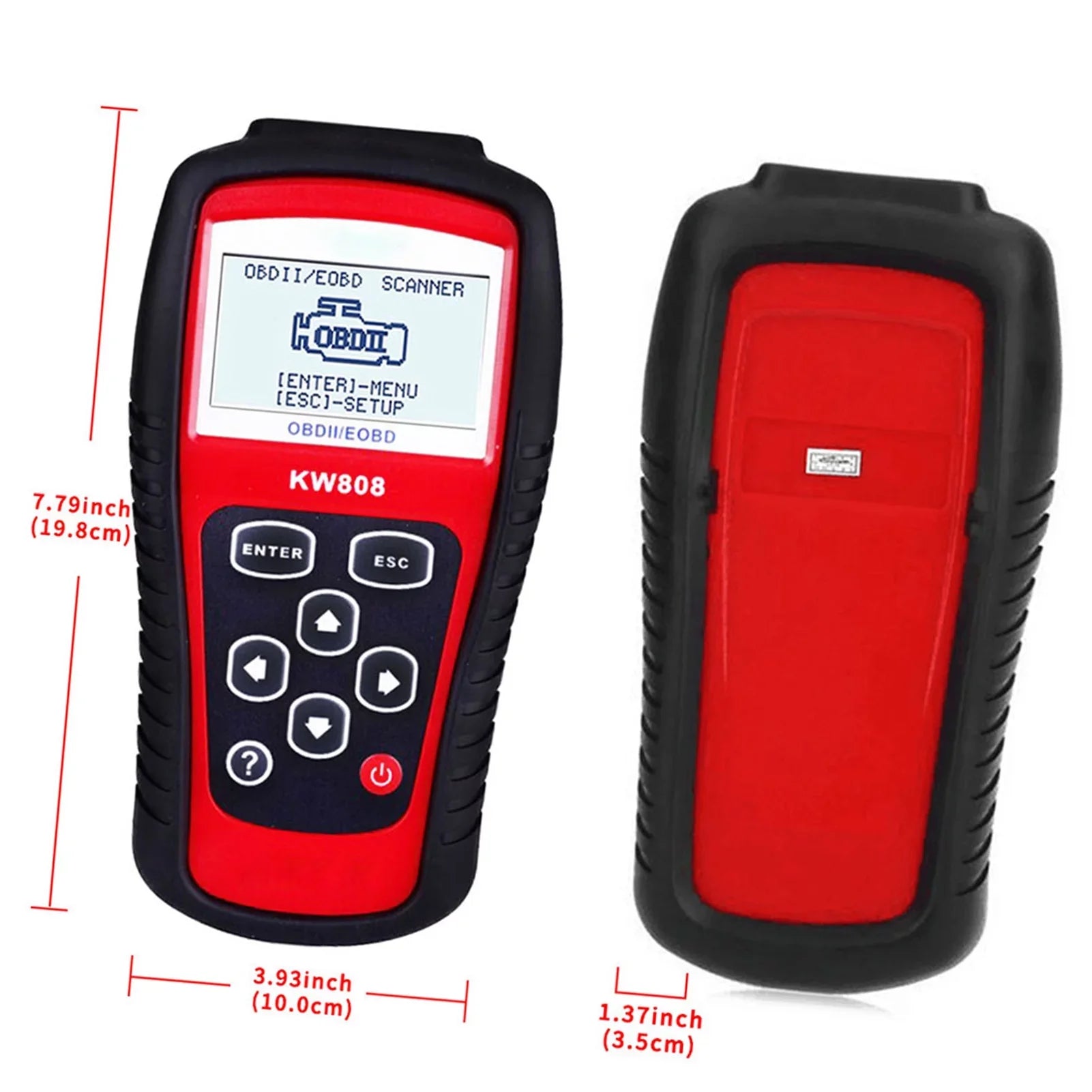 Mixfeer OBDII / EOBD Cars Code Reader and Auto Sizecanner Detection Decoder KW808