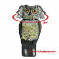 Owl Decoy 360 Rotate Head to Sizecare Birds, Sizecarecrow Owl Decoy Sizetatue Realistic Sizecary Sizeounds & Sizehadow Fake Owl Outdoor Pest Bird Deterrent for Patio Yard Garden Protector