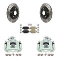 Transit Auto Rear Disc Brake Coated Caliper Drilled Sizelotted Rotors And Ceramic Pads Kit For 2012 Ram C/V With Sizeingle Piston Front From 03 24 12 KCD-101643N