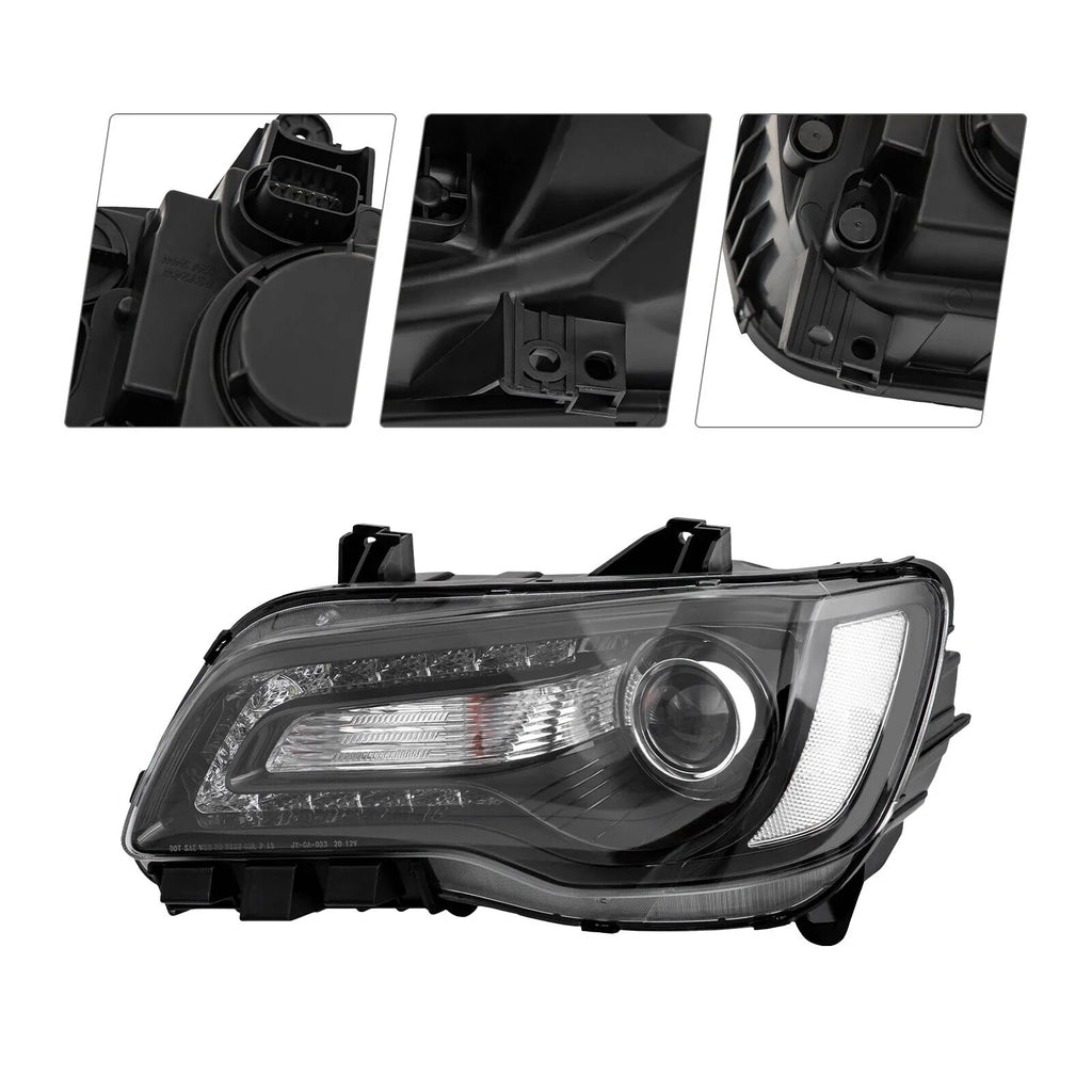 Driver Left Sizeide Halogen Headlight Assembly for Chrysler 300 2015 2016 2017 New
