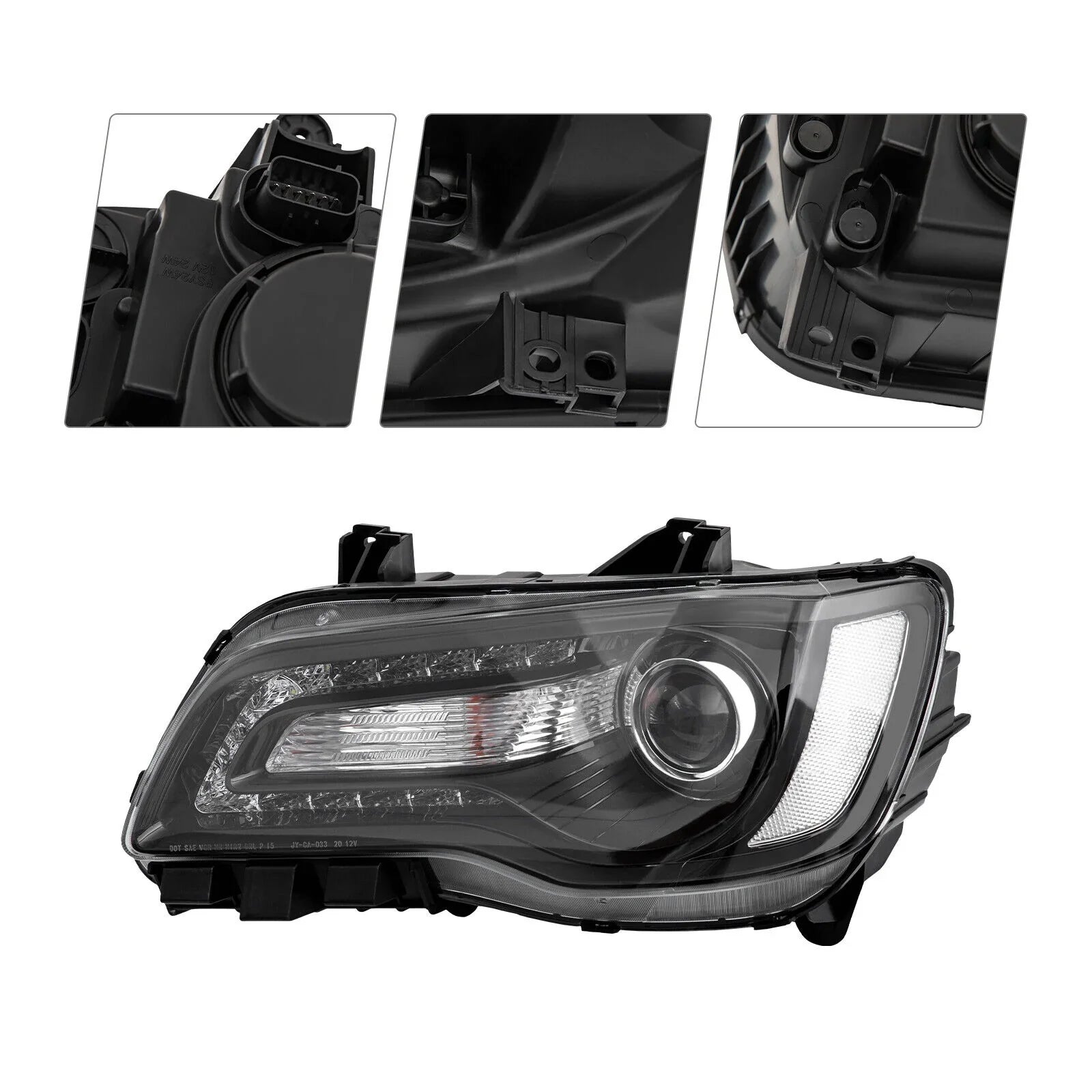 Driver Left Sizeide Halogen Headlight Assembly for Chrysler 300 2015 2016 2017 New