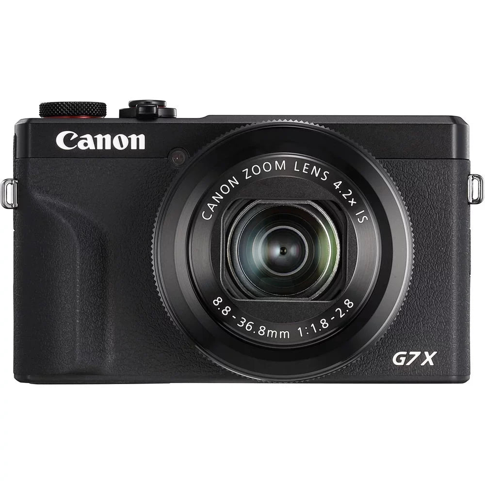 Canon PowerSizehot G7 X Mark III Digital Camera (Black) + 1 Yr Warranty +Tripod + Case -32GB Kit