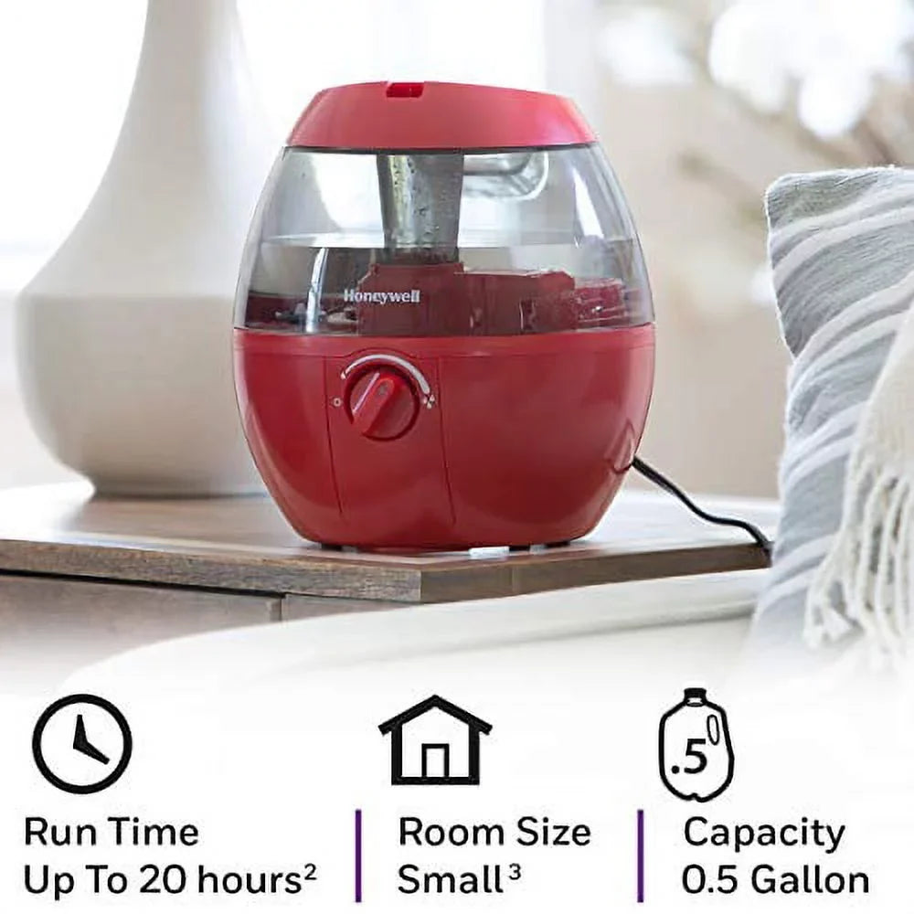 Honeywell HUL520R Mistmate Cool Mist Humidifier, Red
