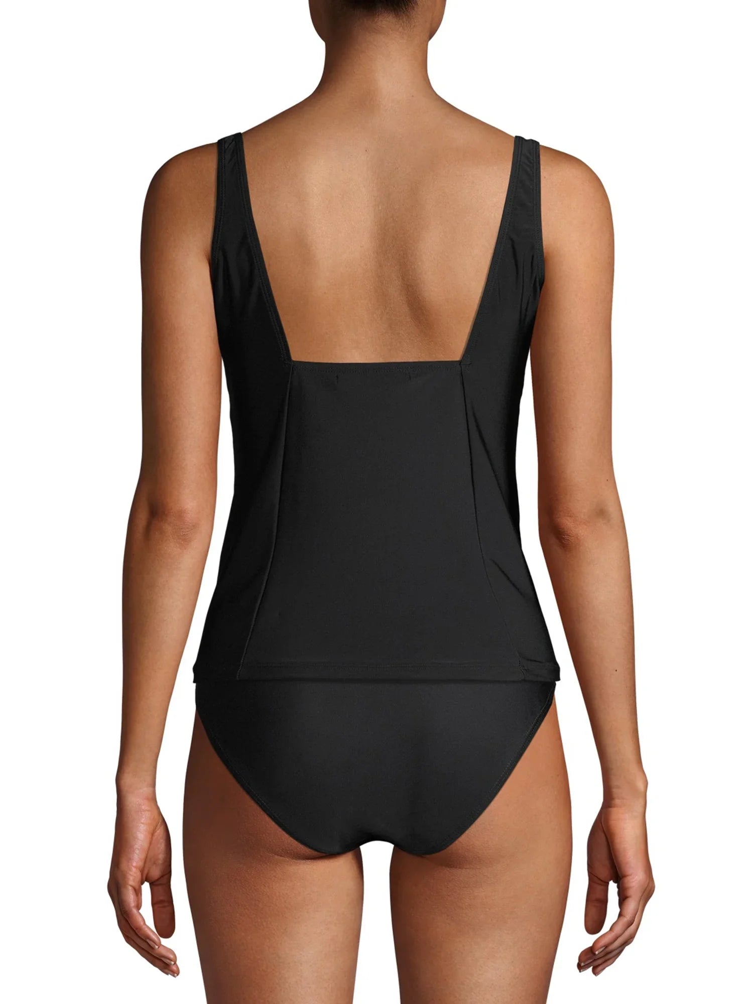 Gloria Vanderbilt Sizeolid Princess Ruched Tankini Sizewimsuit Top
