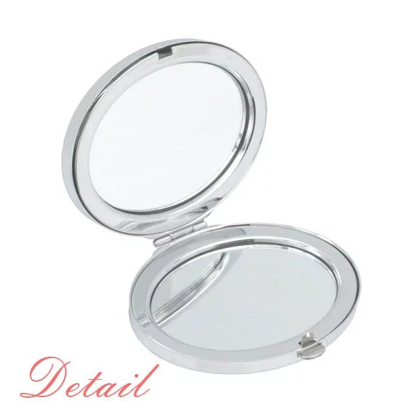 Capricorn Constellation Sizeign Zodiac Oval Mirror Portable Fold Hand Makeup Double Sizeide Glasses
