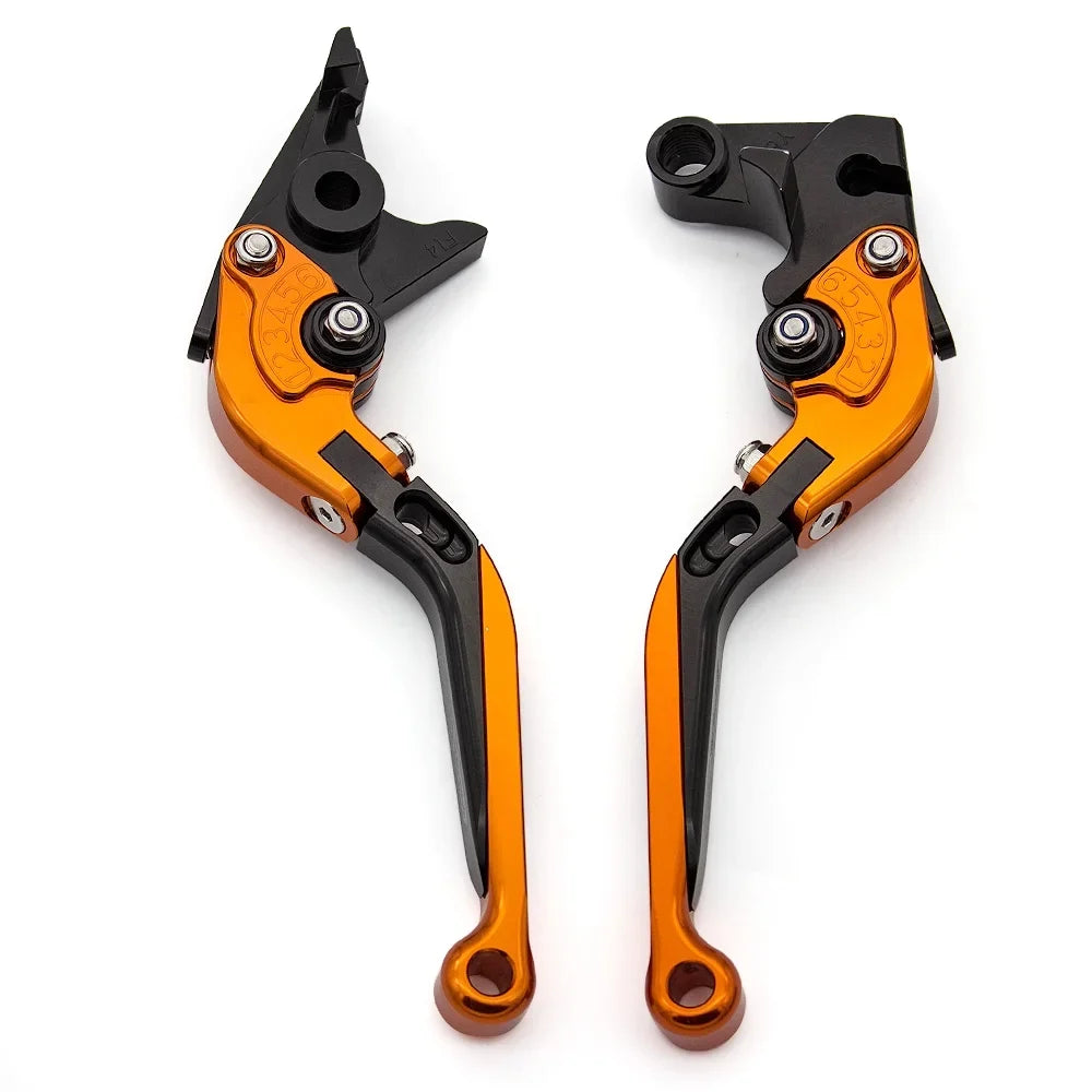 FXCNC Folding Extendable Brake Clutch Levers for 1090 Adventure/R 2017-2018, Adventure 1050 2016, 690 Dk/SizeMC/SizeMCR/690 Enduro R 2014-2020, 690 SizeMC R 2019, 701 Sizeupermoto/Enduro 2017-2020