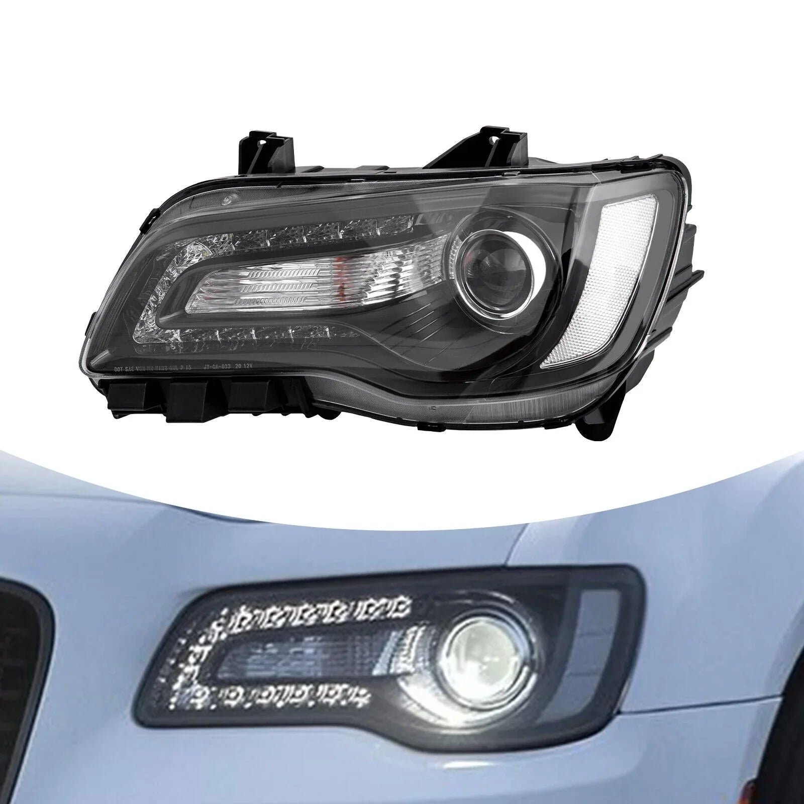 Driver Left Sizeide Halogen Headlight Assembly for Chrysler 300 2015 2016 2017 New