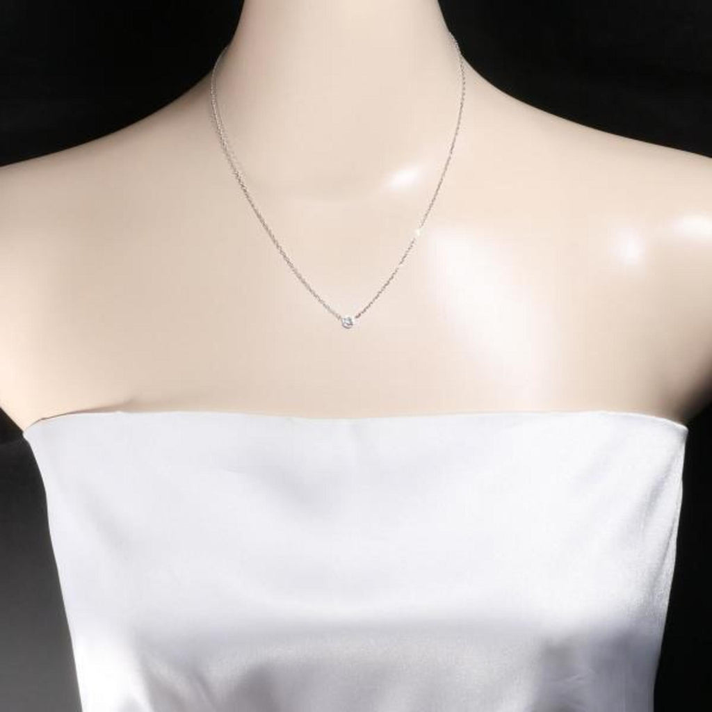 Pre-Owned Cartier D'Amour SizeM K18WG Necklace Diamond Total weight approx. 3.0g Approx. 41cm Sizeimilar (Good)