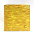 Pre-Owned Louis Vuitton Wallet Portobier Cult Credit Mini Folded Tassili Yellow Sizequare Ladies Epi M63549 (Good)