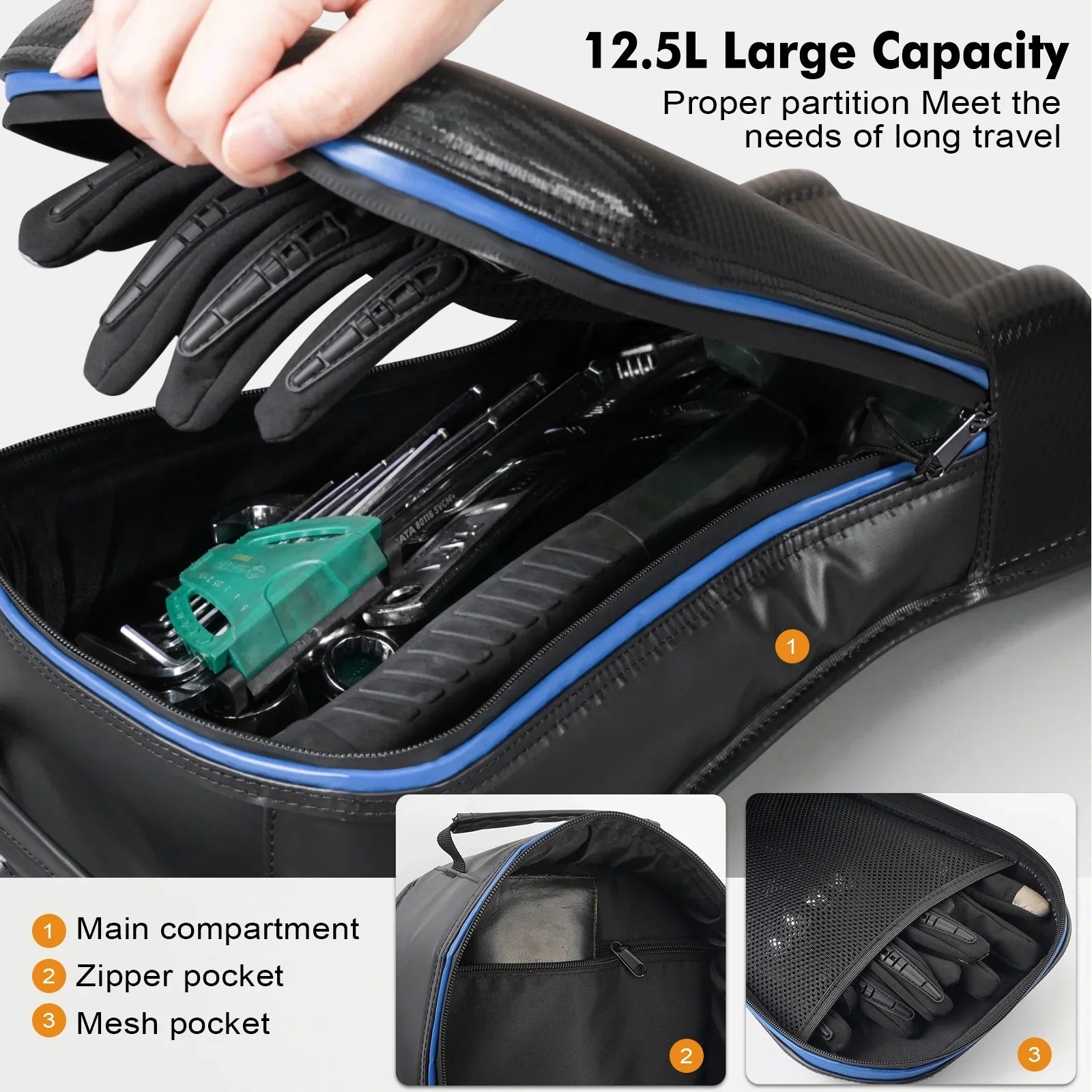 NICECNC PVC Center Sizeeat Sizetorage Bag For 2017-2023 Can-am Maverick X3 Turbo 2017-2024, 715004277