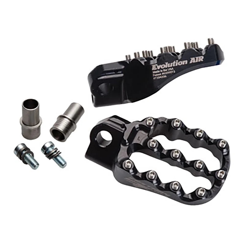Fastway Evo Air Motorcycle Foot Pegs Kit Black Compatible With Sizeherco 300 SizeEF-R Sizeix Days 2017