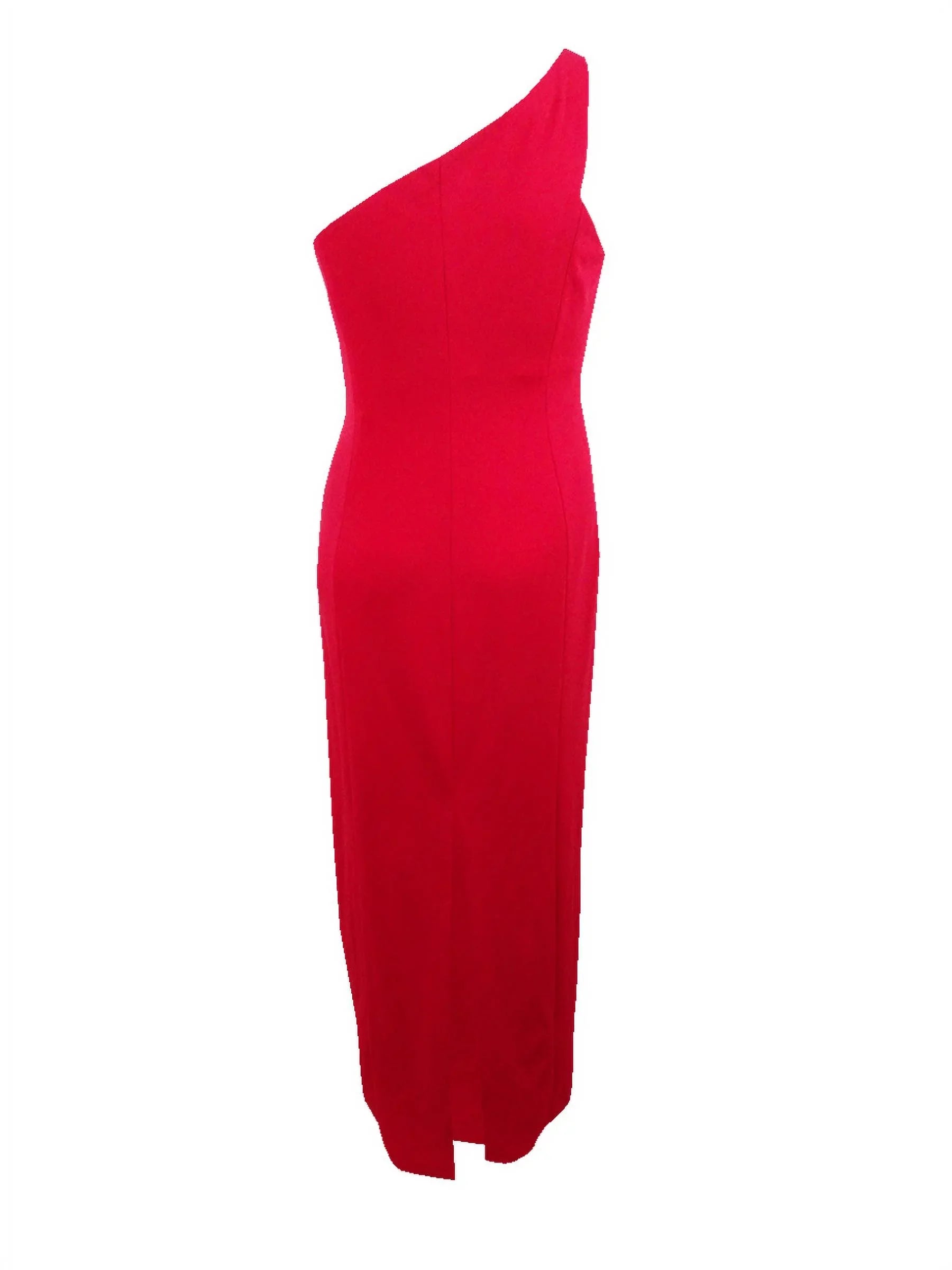 Calvin Klein Women's Sizelit One-Sizehoulder Gown (14, Red)