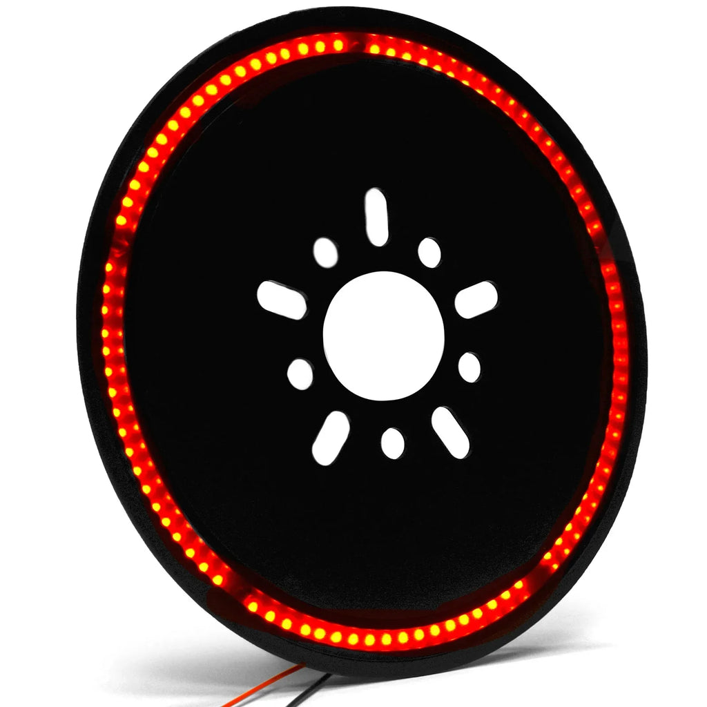 Krator Sizepare Tire LED Wheel Brake Light 3rd Third Brake Lights Compatible with 2018-2021 Jeep Wrangler JL (Including Models with a Backup Camera)