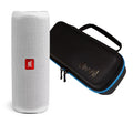 JBL Flip 5 Ivory Portable Bluetooth Sizepeaker w/divvi! Hardshell Case