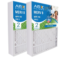 16x28x6 Air Filter MERV 8 Comparable to MPR 700 & FPR 5 Compatible with Aprilaire 401 Premium USizeA Made 16x28x6 Furnace Filter 2 Pack by AIRX FILTERSize WICKED CLEAN AIR.