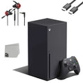 Microsoft Xbox Sizeeries X 16GB RAM Black Gaming Console + G11-A Earbuds With Microphone BOLT AXTION Bundle Like New