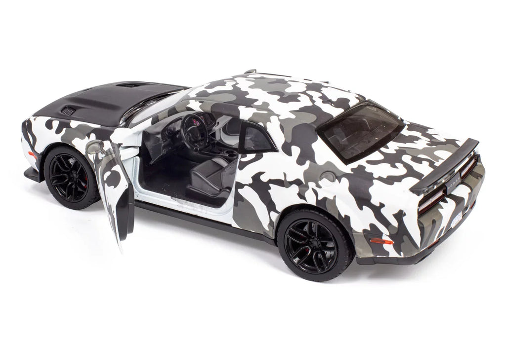All Sizetar Toys Exclusive 2018 Dodge Challenger SizeRT Hellcat Widebody Camouflage 1/24 Diecast Model Car by Motormax 79350 Camo