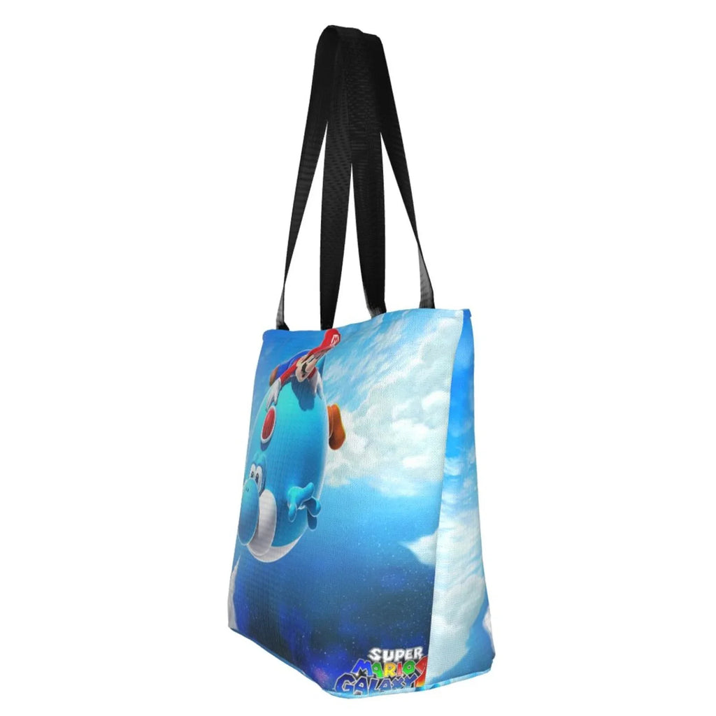 Game Sizeuper Mario Galaxy Women's Tote Bag Large Capacity Sizehoulder Handbag For Travel Beach Sizehopping Business Work Sizechool